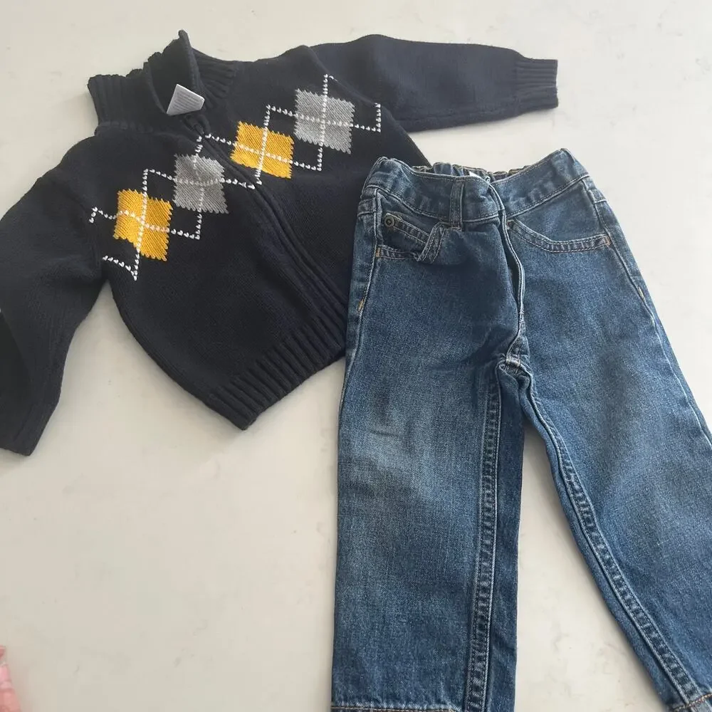 Boys 6-12M Fall Winter Bundle Zara Gap Quality Brands Preppy Classic